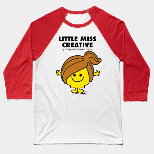 Little Miss Creative Baseball T-Shirt by captainsmog